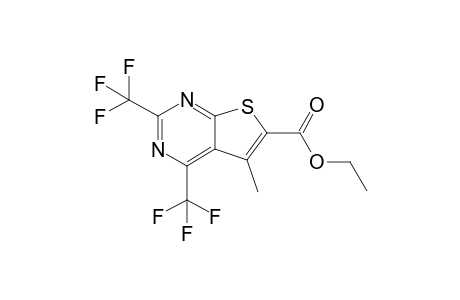 Ethyl 5-Methyl-2,4-bis(trifluoromethyl)thieno[2,3-d]pyrimidine-6-carboxylate