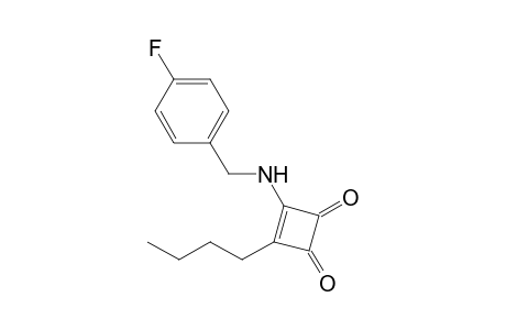 3-Butyl-4-(4-fluorobenzylamino)cyclobutene-1,2-dione