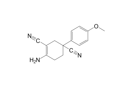 4-amino-1-(p-methoxyphenyl)-3-cyclohexene-1,3-dicarbonitrile