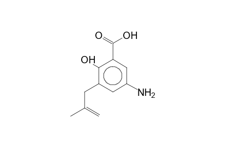 5-Amino-2-hydroxy-3-(2-methyl-2-propenyl)benzoic acid