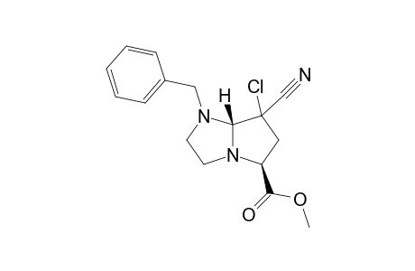 (5S,7aS)-1-Benzyl-7-chloro-7-cyano-5-methoxycarbonylhexahydropyrrolo[1,2-a]imidazole