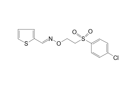 Thiophene-2-carboxaldehyde, oxime, o-[2-(4-chlorophenylsulfonyl)ethyl]-