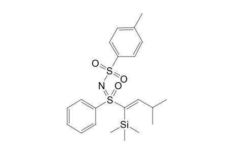 S-[(E)-S-Phenyl-N-(p-tolylsulfonyl)-1-trimethylsilyl-3-methylbut-1-enyl]sulfoxime