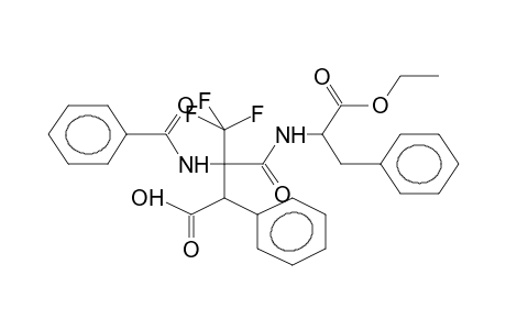 2-BENZAMIDO-2-TRIFLUOROMETHYL-3-PHENYL-3-CARBOXY-N-(1-ETHOXYCARBONYL-2-PHENYLETHYL)PROPIONAMIDE (DIASTEREOMER MIXTURE)