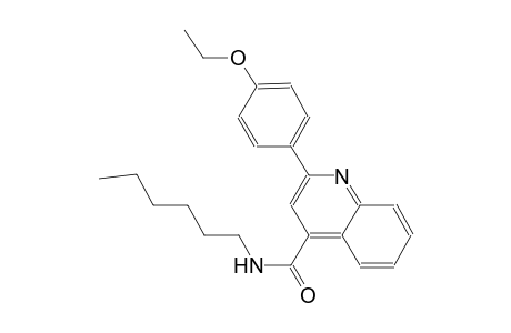 2-(4-ethoxyphenyl)-N-hexyl-4-quinolinecarboxamide