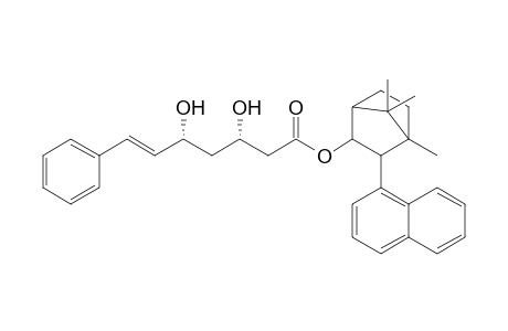 (4R)-4,7,7-Trimethyl-3-exo-(1-naphthyl)bicyclo[2.2.1]heptan-2-exo-yl (E,3S,5R)-3,5-dihydroxy-7-phenyl-6-heptenoate