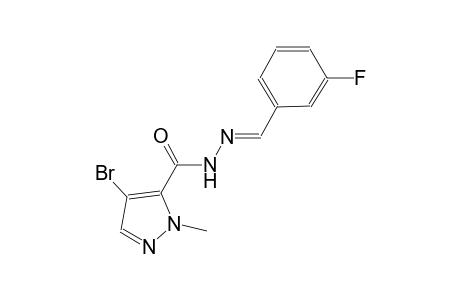4-bromo-N'-[(E)-(3-fluorophenyl)methylidene]-1-methyl-1H-pyrazole-5-carbohydrazide