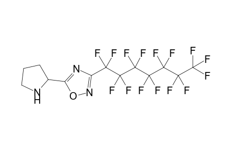 5-Pyrrolidinyl-3-(perfluoroheptyl)-1,2,4-oxadiazole