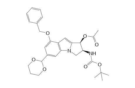 (1S,2S)-1-Acetoxy-8-benzyloxy-2-(tert-butyloxycarbonylamino)-6-(1,3-dioxan-2-yl)-2,3-dihydro-1H-pyrrolo[1,2-a]indole