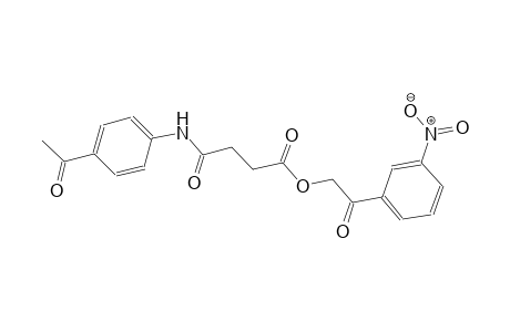 butanoic acid, 4-[(4-acetylphenyl)amino]-4-oxo-, 2-(3-nitrophenyl)-2-oxoethyl ester