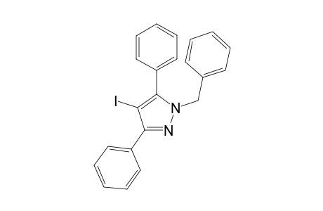 1-Benzyl-4-iodo-3,5-diphenylpyrazole
