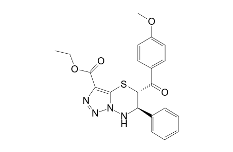 (5S*,6R*)-5-(4-Methoxybenzoyl)-6-phenyl-6,7-dihydro-5H-[1,2,3]triazolo[5,1-b][1,3,4]thiadiazine-3-carboxylic acid ethyl ester
