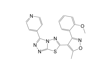 [1,2,4]triazolo[3,4-b][1,3,4]thiadiazole, 6-[3-(2-methoxyphenyl)-5-methyl-4-isoxazolyl]-3-(4-pyridinyl)-