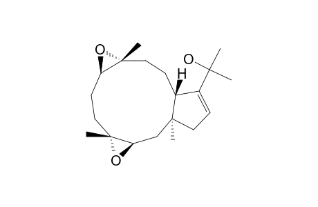 (1R*,3S*,4S*,7S*,8S*,11R*,12E)-3,4:7,8-DIEPOXYDOLABELL-12-ENE-18-OL