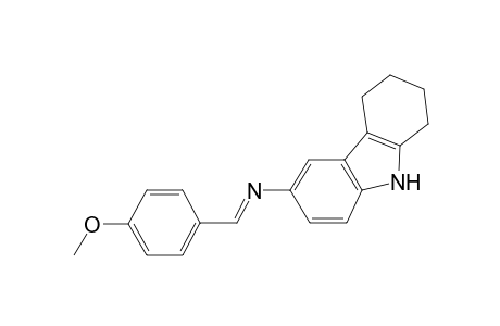 N-[(E)-(4-Methoxyphenyl)methylidene]-2,3,4,9-tetrahydro-1H-carbazol-6-amine