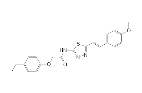 2-(4-ethylphenoxy)-N-{5-[(E)-2-(4-methoxyphenyl)ethenyl]-1,3,4-thiadiazol-2-yl}acetamide