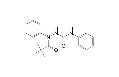 Propanoic acid, 2,2-dimethyl-, 1-phenyl-2-[(phenylamino)carbonyl]hydrazide