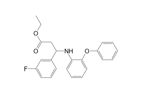 3-(3-Fluorophenyl)-3-(2-phenoxyphenylamino)-ethylpropanoate