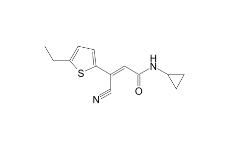 3-Cyano-N-cyclopropyl-3-(5-ethyl-thiophen-2-yl)-acrylamide