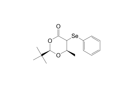 1,3-Dioxan-4-one, 2-(1,1-dimethylethyl)-6-methyl-5-(phenylseleno)-, [2R-(2.alpha.,5.beta.,6.alpha.)]-