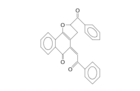 2-Benzoyl-4-benzoylmethylene-2,3-dihydro-naphtho(1,2-B)furan-5-one
