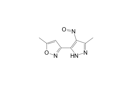 5-methyl-3-(3-methyl-4-nitroso-5-pyrazolyl)isoxazole