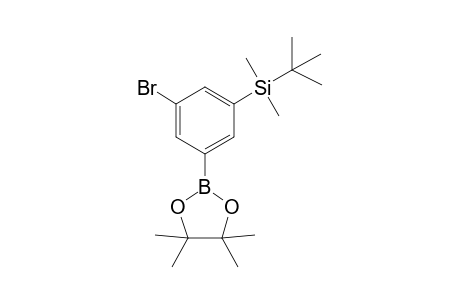 (3-Bromo-5-(4,4,5,5-tetramethyl-1,3,2-dioxaborolan-2-yl)phenyl)(tert-butyl)dimethylsilane
