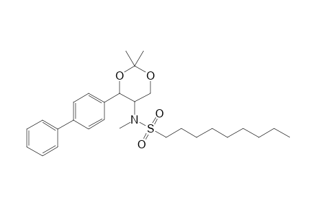 N-[4-{[(1',1''-Biphenyl-4'-yl)-2,2-dimethyl-1,3-dioxan-5-yl]-(N-methylnonane)sulfonamide