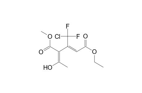 Ethyl 5-Hydroxy-4-(methoxycarbonyl)-3-(chlorodifluoromethyl)hexa-2,4-diencarboxylate