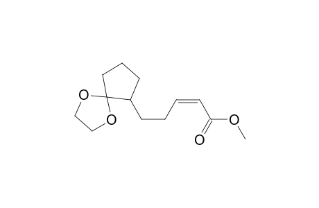Methyl (Z)-5-(2-Oxocyclopentyl)-2-pentenoate Ethylene Ketal
