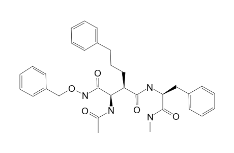 N-METHYL-(R)-2-[(R)-2-(BENZYLOXYAMINO)-1-(ACETYLAMINO)-2-OXO-ETHYL]-5-PHENYLPENTANOYL-(S)-PHENYLALANINEAMIDE