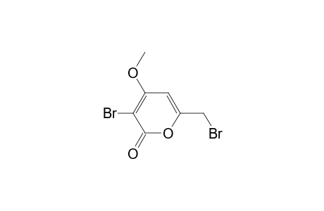 2H-Pyran-2-one, 3-bromo-6-(bromomethyl)-4-methoxy-