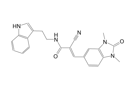 (2E)-2-cyano-3-(1,3-dimethyl-2-oxo-2,3-dihydro-1H-benzimidazol-5-yl)-N-[2-(1H-indol-3-yl)ethyl]-2-propenamide