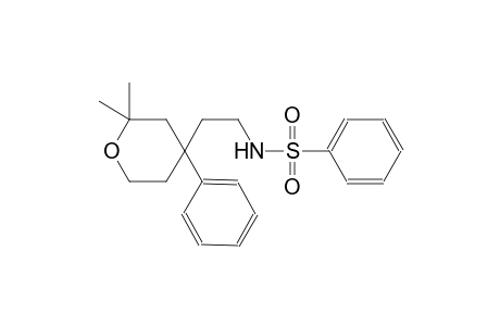 N-[2-(2,2-dimethyl-4-phenyltetrahydro-2H-pyran-4-yl)ethyl]benzenesulfonamide