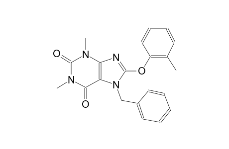 7-benzyl-1,3-dimethyl-8-(2-methylphenoxy)-3,7-dihydro-1H-purine-2,6-dione
