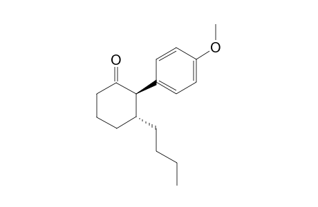 trans-3-Butyl-2-(4-methoxyphenyl)cyclohexan-1-one