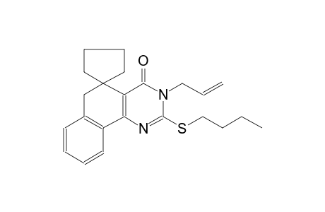 3-allyl-2-(butylthio)-3H-spiro[benzo[h]quinazoline-5,1'-cyclopentan]-4(6H)-one