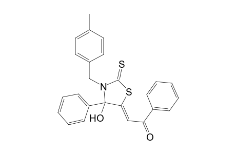 2-[4-Hydroxy-3-(4-methylbenzyl)-4-phenyl-2-thioxo-1,3-thiazolan-5-yliden]-1-phenyl-1-ethanone