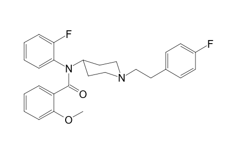 N-(2-Fluorophenyl)-N-(1-[2-(4-fluorophenyl)ethyl]piperidin-4-yl)-2-methoxybenzamide
