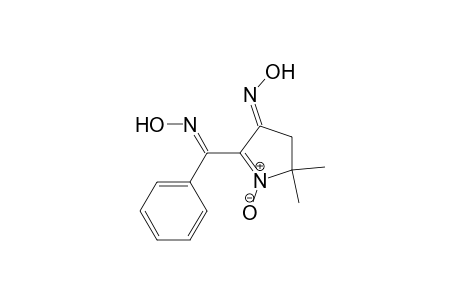 3H-Pyrrol-3-one, 4,5-dihydro-2-[(hydroxyimino)phenylmethyl]-5,5-dimethyl-, oxime, 1-oxide