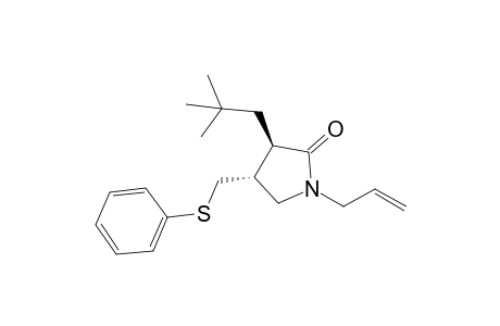 (3R,4R)-3-(2,2-Dimethylpropyl)-4-[(phenylthio)methyl]-1-(2-propenyl)-2-pyrrolidinone