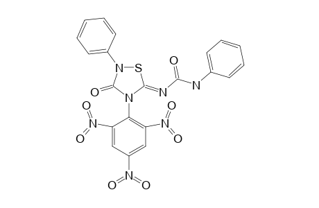 4-PICRYL-2-PHENYL-5-PHENYLCARBAMOYLIMINO-1,2,4-THIADIAZOLIDIN-3-ONE