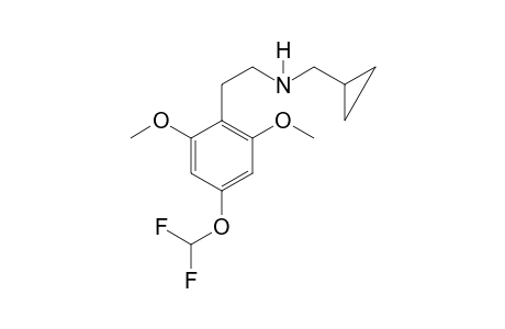 N-Cyclopropylmethyl-4-(difluoromethoxy)-2,6-dimethoxyphenethylamine