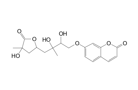 7-[2,3-dihydroxy-4-(4-hydroxy-4-methyl-5-oxo-2-oxolanyl)-3-methylbutoxy]-1-benzopyran-2-one