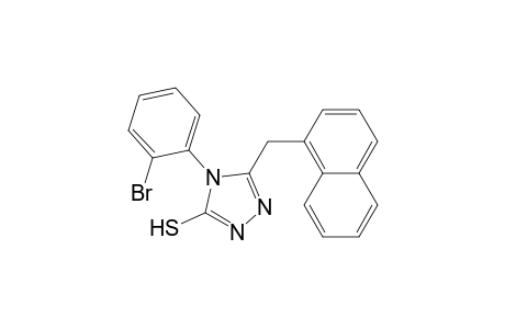 5-(1-Naphthylmethyl)-4-(-bromophenyl)-S-triazole-3-thiol