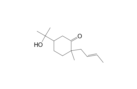 2-(2-Butenyl)-5-(1-hydroxy-1-methylethyl)-2-methylcyclohexanone