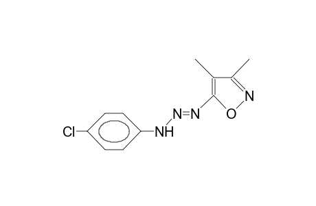 3-(4-Chloro-phenyl)-1-(3,4-dimethyl-5-isoxazolyl)-triazene