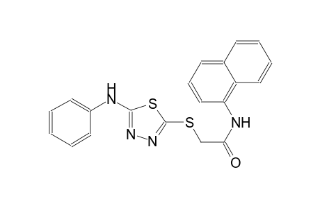2-[(5-anilino-1,3,4-thiadiazol-2-yl)sulfanyl]-N-(1-naphthyl)acetamide