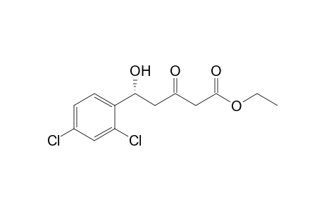 (5R)-Ethyl .delta.-hydroxy-.delta.-(o,p-dichlorophenyl)-.beta.-oxo-pentanoate
