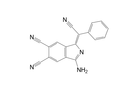 1-Amino-3-(.alpha.-cyanobenzylidene)-5,6-dicyano-3H-isoindole
